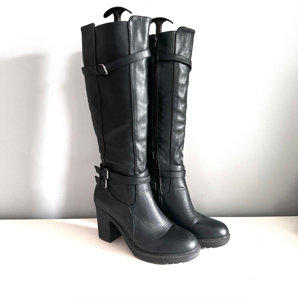 Women's Black Knee-High Boots Size 8.5